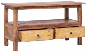 tömör újrahasznosított fa TV-szekrény 90 x 40 x 50 cm
