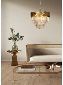 Zuma Line 23910/9 - Csillár láncon LYON 9xE14/40W/230V arany