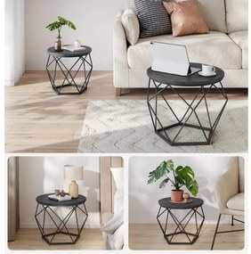 2 db-os TALIA dohányzóasztal szett, fekete