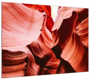 A vörös sziklák képe (üvegen) (70x50 cm)