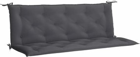 vidaXL antracitszürke oxford szövet kerti padpárna 150x(50+50)x7 cm