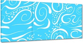Vászonkép 180x90 Kék foltok