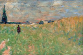 Kép - Georges Seurat, A Summer Landscape, reprodukciók (90x60 cm)