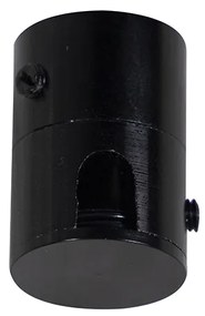 Lógólámpa 3 fekete és arany pamut búrával - Cava