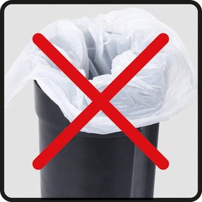 Leman fekete szemetes, 5 l - Wenko