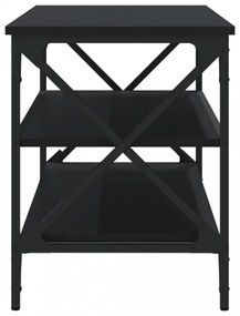 fekete szerelt fa TV-szekrény 100x40x50 cm