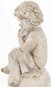 Dekoratív figura angyal Cement Szürke 19x7x7cm-1