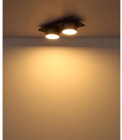 Globo 56964-2 - LED mennyezeti lámpa RAYMOND LED/24W/230V 3000K 46x20 cm sárgaréz