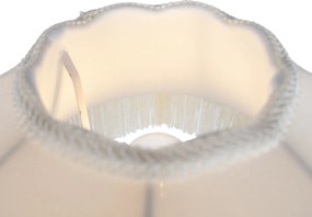 Állólámpa szürke, bézs árnyalattal és fehér belsővel 45cm - Classico