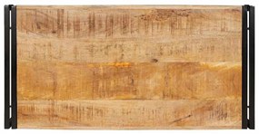 Fürdőszobai polc 100 x 50 x 23 cm Tömör mangófa és vas