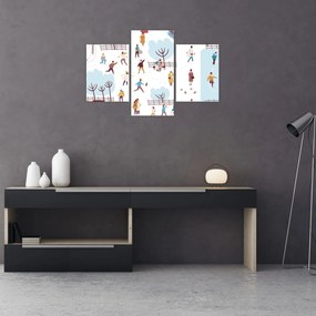 Kép - Boldog telet (90x60 cm)