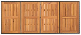 9 darabos kerti étkezőszett fekete polyrattan