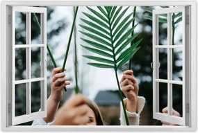 Poszter 60x40 Mosnter levelek lyukas