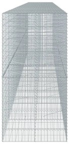 horganyzott vas gabion kosár fedéllel 950 x 100 x 200 cm