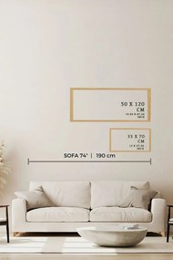 Artsmdfyty28-50120 keretezett MDF falikép, 50 x 120 cm