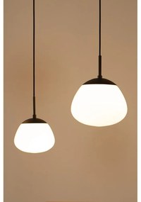 Fekete-fehér függőlámpa üveg búrával ø 18 cm Rise – Markslöjd