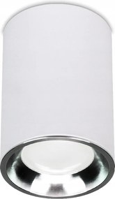 Falra szerelhető mennyezeti lámpatest Tuba Led Fehér Ezüst modern spot GU10-hez