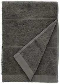 Sötétszürke frottír pamut törölköző 50x100 cm Line – Södahl