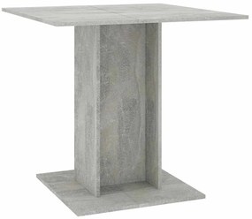 Betonszürke szerelt fa étkezőasztal 80 x 80 x 75 cm
