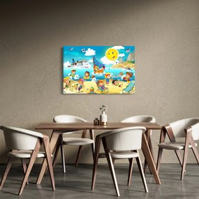 Kép - Egy nap a tengerparton (90x60 cm)
