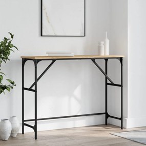 sonoma tölgy színű szerelt fa dohányzóasztal 100x32x75 cm
