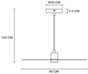 Lucide 05431/01/02 - Csillár zsinóron OLENNA 1xE27/40W/230V