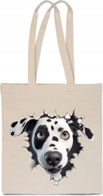 Öko Táska Pamut ekrü lyuk Kutya 101 Dalmát TT_532_e