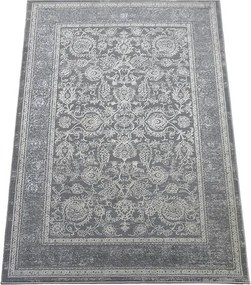 Szőnyeg 160x220 Klasszikus Nappaliba Szürke Kétszintes