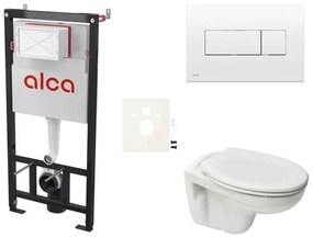 Fali WC szett Alca előtétfalas szereléshez + Ceramia S-Line Pro WC SIKOASP4