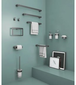 Gedy - PIRENEI WC-papírtartó metál szürke