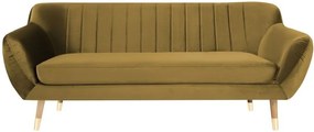 Benito aranyszínű bársony kanapé, 188 cm - Mazzini Sofas