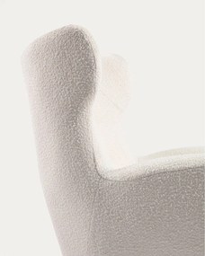 Fehér buklé fotel Patio – Kave Home