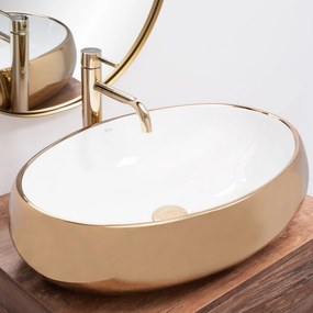 Pultos mosdó Rea Melania White / Gold