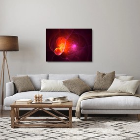 Modern rózsaszín absztrakció képe (üvegen) (70x50 cm)