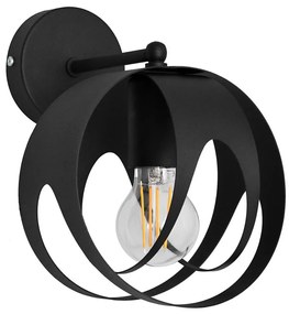 Fali lámpa MOONLIGHT 1xE27/15W/230V fekete