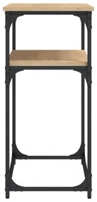 sonoma tölgy színű szerelt fa dohányzóasztal 100x35,5x75 cm