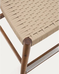 Barna tömörfa kerti bárszék Nina – Kave Home