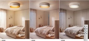 BRILAGI-LED dimmelhető VELVET SM. VARI 36W/230V 3000-6500K átm. 55 cm krém/arany + távirányító