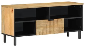 barna tömör mangófa TV-szekrény 100 x 33 x 46 cm