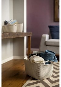 Knit fehér tárolókosár, 3 l - Curver