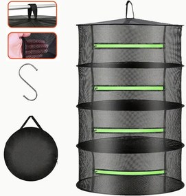 Szárítógép Gomba Háló Gyógynövények Zöldségek Gyümölcsök Összecsukható Lógó