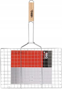 Króm Rostély Fa Nyéllel 40X26X57CM