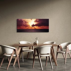 A nap képe a felhők mögött (120x50 cm)