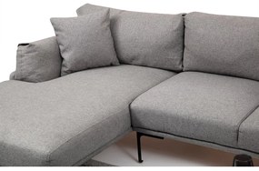 Leo szürke sarokkanapé, bal oldali - Artie