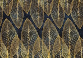 Fotótapéta - Arany levelek (152,5x104 cm)