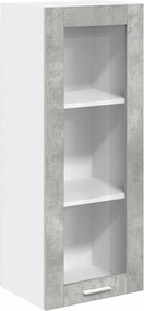 vidaXL Függő szekrény tárolóval Beton Szürke 40 x 31 x 100 cm Faanyag