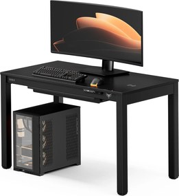 Gamer íróasztal elektromosan állítható, beépített vezeték nélküli QI töltő és USB: Diablo X-RIFT fekete