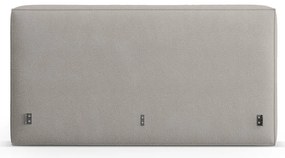 Világosszürke kárpitozott ágytámla 209x100 cm Olivia – Micadoni