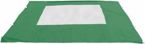 GARTHEN Összecsukható kerti sátor 3 x 3 m zöld+4 db oldalfal