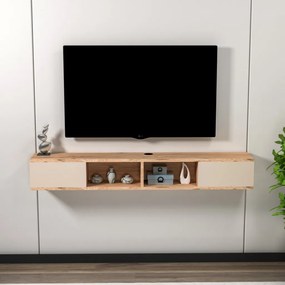 Mayer TV-állvány, atlanti fenyő-bézs, 140 cm